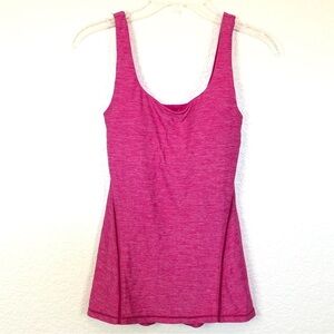 LuluLemon Heathered Jeweled Magenta Yoga AmalaTank size 4